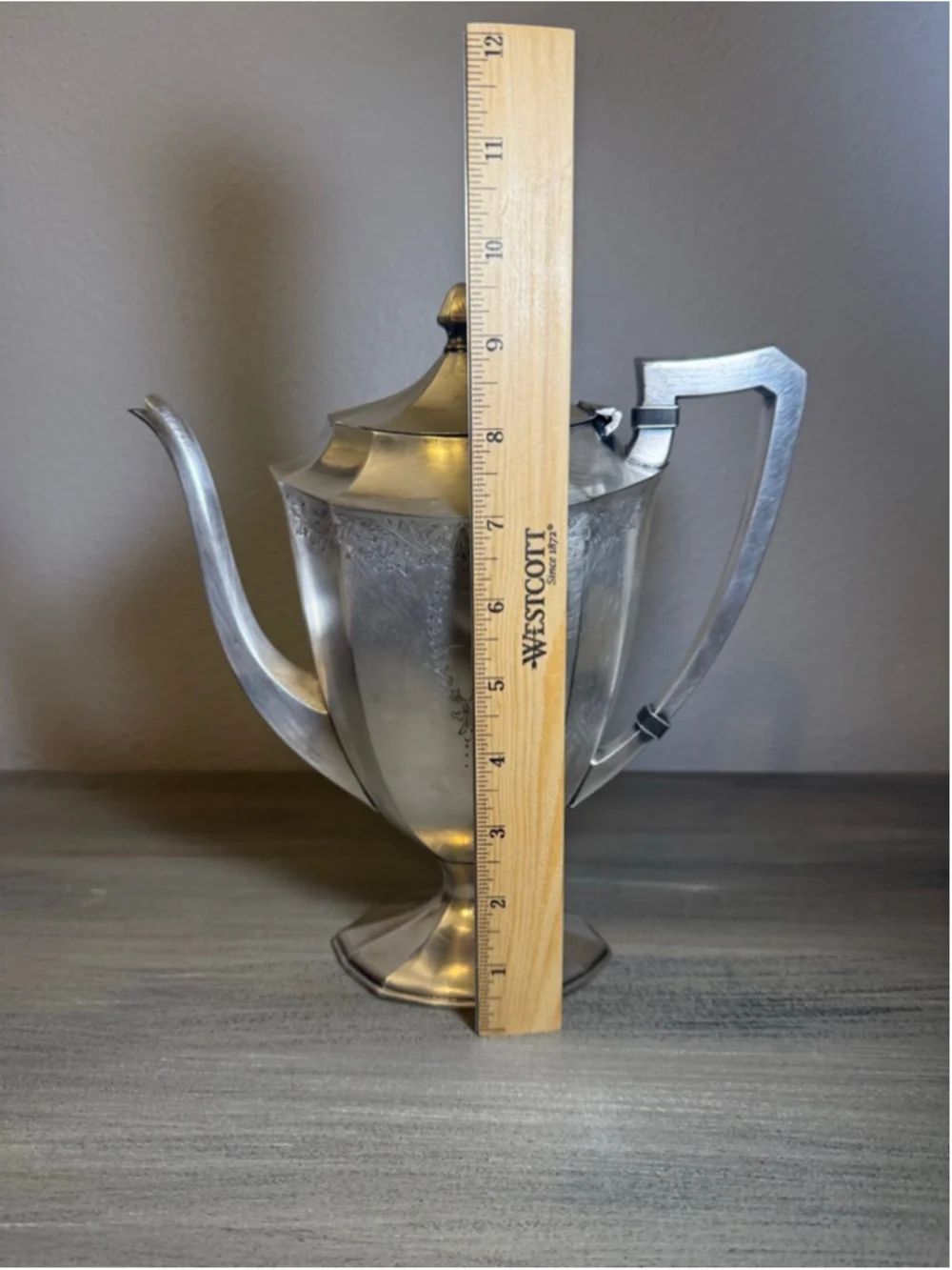 Vintage International Silver Co Silverplate Coffee Pot Urn Style Mid Century USA